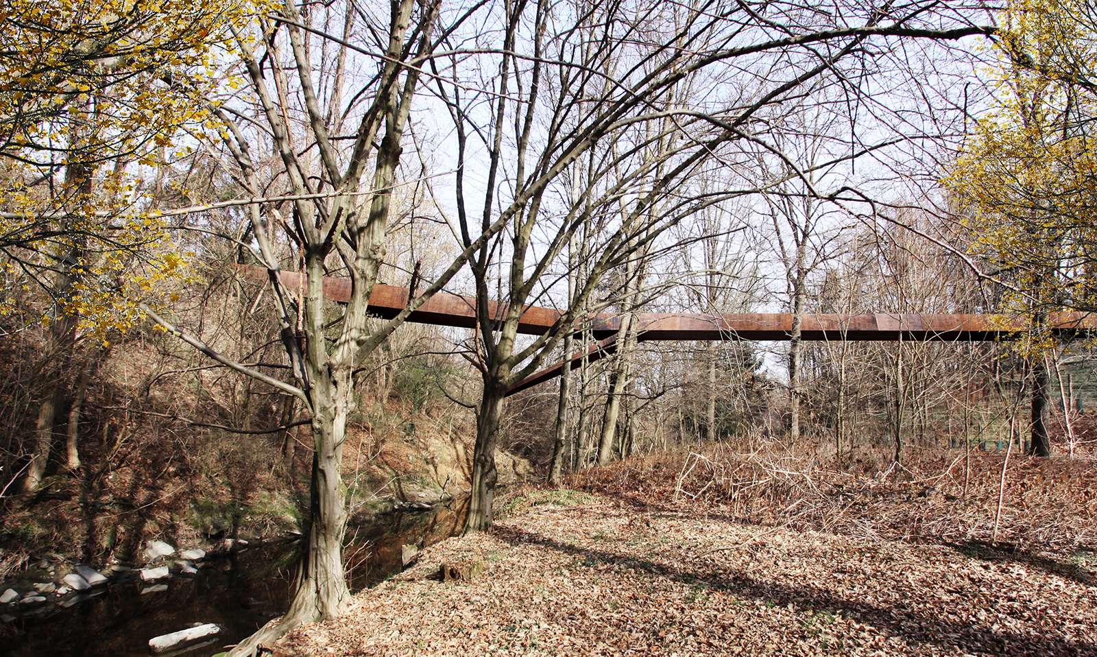anonimo architettura | Passerella sul torrente Lura